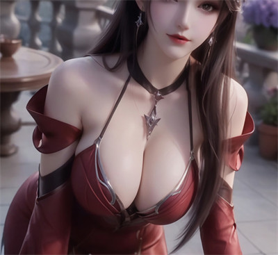 [990]精致AI绘画-斗破苍穹-萧媚-红衣制服巨乳-晚漫-共享AI国漫精致绘画AI高清视频